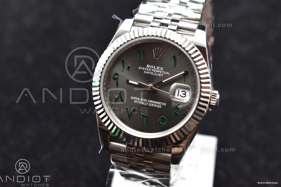 Bracelet 632 Marker Grey SA TechFriendly 41 904L on Arabic DateJust DIWF Dial 1:1 Jubilee Edition Best 126334 Steel 0326